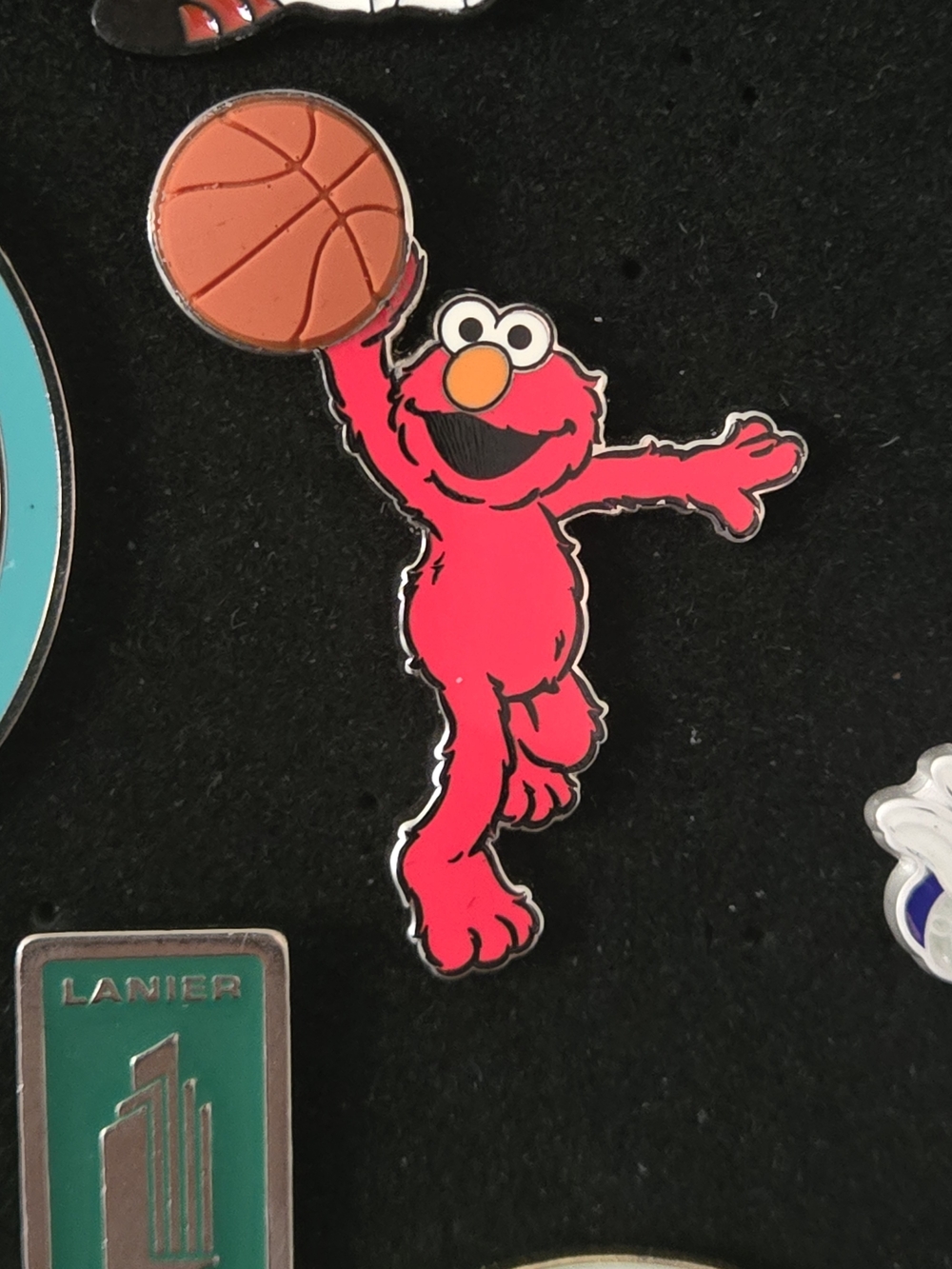 Sesame Street Elmo Red Enamel Basketball Pin